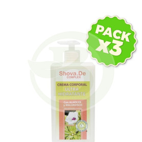 Pack 3x Crema Corporal Ultra-Hidratante 1000Ml. Shova De