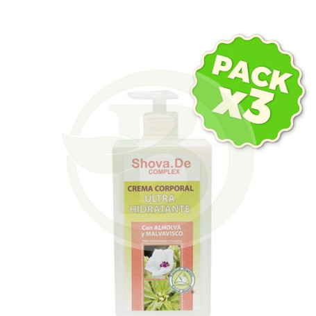 Pack 3x Crema Corporal Ultra-Hidratante 1000Ml. Shova De