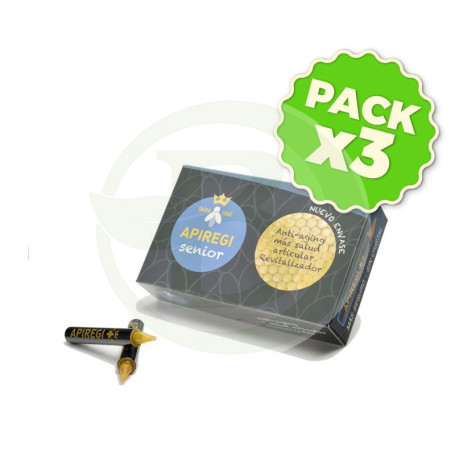 Pack 3x Apiregi Senior 20 Ampollas Apiregi