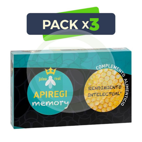 Pack 3x Memory Jalea Real 20 Ampollas Apiregi