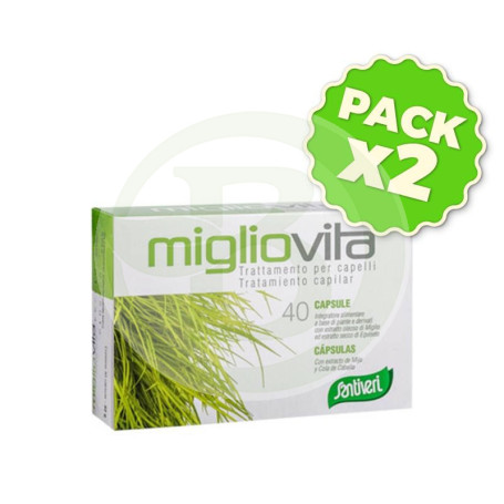 Pack 2x Migliovita 40 Cápsulas Santiveri