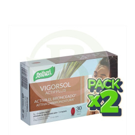 Pack 2x Vigor Sol Actif Plus 30 Perlas Santiveri