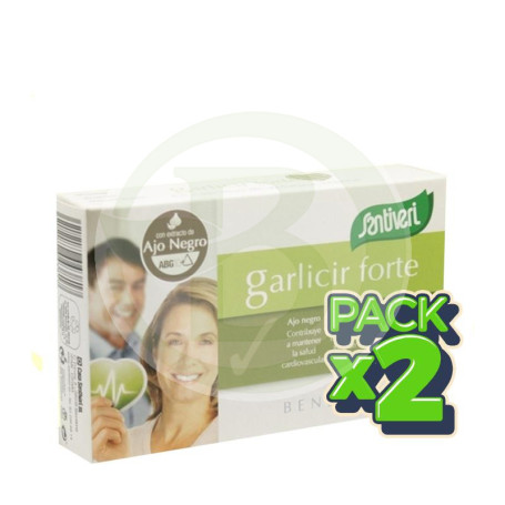 Pack 2x Garlicir Forte 40 Cápsulas Santiveri