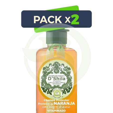 Pack 2x Champú Proteico De Naranja 300Ml. Shila