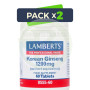 Pack 2x Ginseng Koreano 60 Tabletas Lamberts