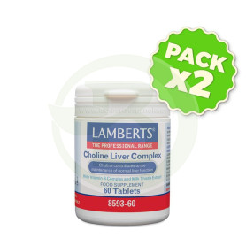 Pack 2x Choline Liver Complex 60 Tabletas Lamberts