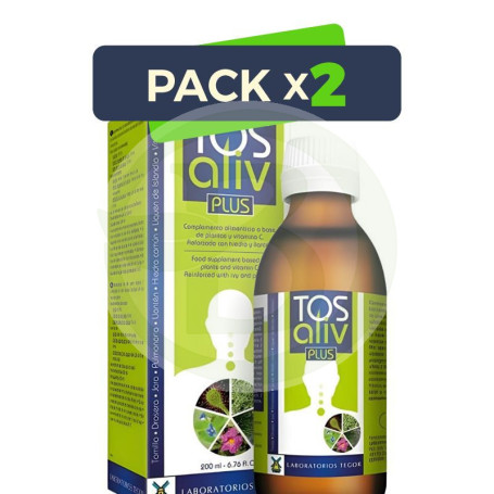 Pack 2x Tosaliv Plus Jarabe 200Ml Tegor