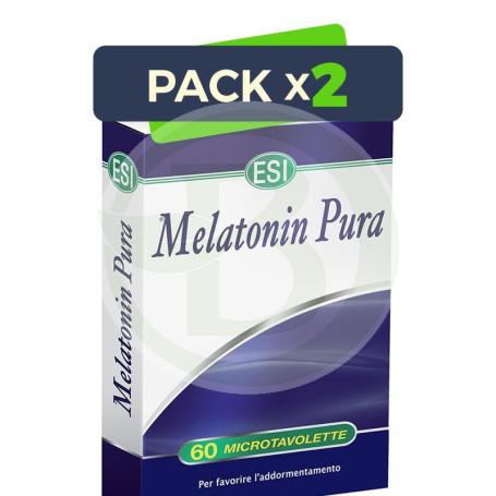 Pack 2x Melatonina Pura 1.9Mg. 60 Tabletas Laboratorios ESI