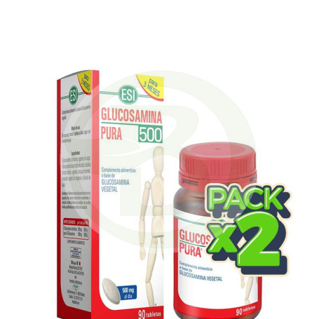 Pack 2x NoDol Glucosamina Pura 500 90 Tabletas ESI - Trepat Diet