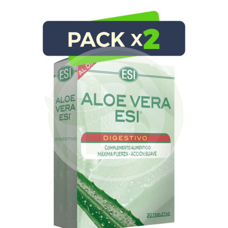 Pack 2x Aloe Vera Digestivo 30 Tabletas ESI - Trepat Diet