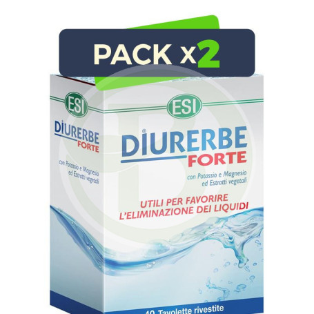 Pack 2x Diurerbe Forte 40 Tabletas ESI - Trepat Diet