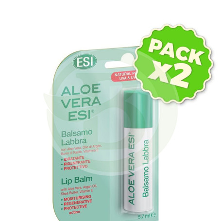 Pack 2x Stick de Labios de Aloe Vera 5,7Ml. Esi