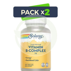Pack 2x B Complex 75 100 Cápsulas Solaray