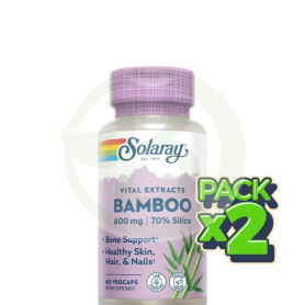 Pack 2x Bambú 300Mg. 60 Cápsulas Solaray