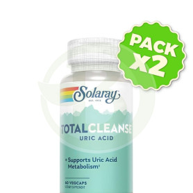 Pack 2x Total Cleanse Uric Acid 60 Cápsulas Solaray