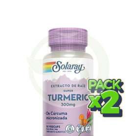 Pack 2x Super Tumeric 30 Cápsulas Solaray