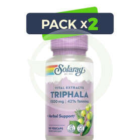 Pack 2x Triphala 500Mg. 60 Cápsulas Solaray