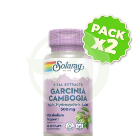 Pack 2x Garcinia Cambogia 500Mg. 60 Cápsulas Solaray