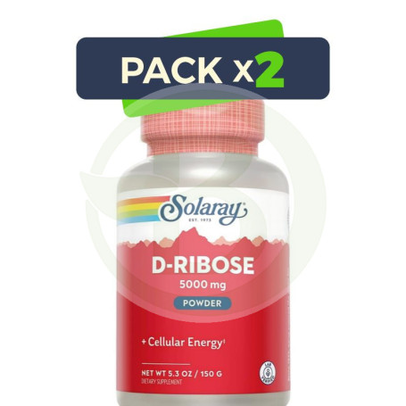 Pack 2x D-Ribose 150Gr. 30 Tomas Solaray