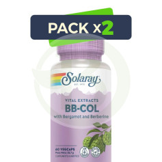 Pack 2x Bb-Col (Bergamota e Berberina) 60 Cápsulas Solaray