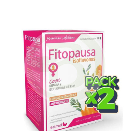 Pack 2x Fitopausa Con Isoflavonas de Soja 60 Cápsulas Dietmed
