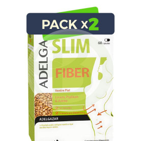 Pack 2x Adelgaslim Fiber 60 Cápsulas Dietmed