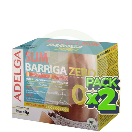 Pack 2x Adelgaslim Barriga Zero 30 Cápsulas Dietmed