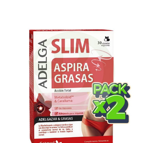 Pack 2x Adelgaslim Aspira Grasas 30 Cápsulas Dietmed