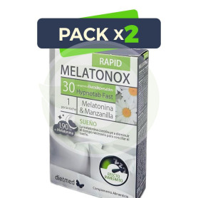 Pack 2x Melatonox Rapid 30 Comprimidos Dietmed