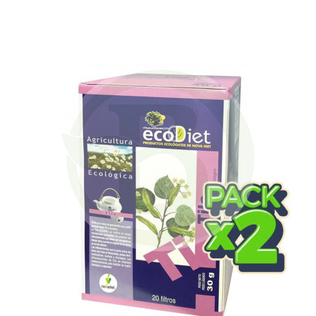 Pack 2x Ecodiet Tila Bio 20 Filtros Nova Diet