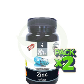 Pack 2x Zinc 60 Cápsulas Vegetales Nova Diet