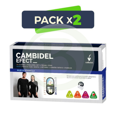 Pack 2x Cambidel Efect 60 Cápsulas Vegetales Nova Diet