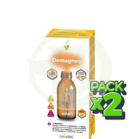 Pack 2x Demagnes 250 Ml Nova Diet