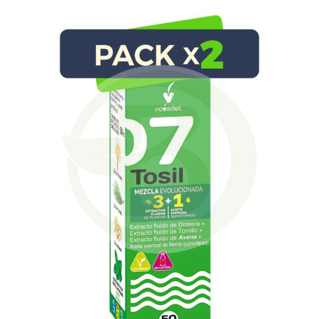 Pack 2x Tosil + Aceite Esencial De Menta 50 Ml Nova Diet