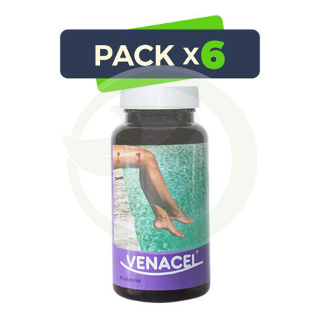 Pack 6x Venacel 60 Capsulas Higifar