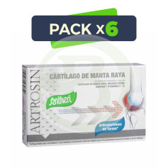 Pack 6x Artrosin Cartilagem Manta Raia 60 Cápsulas Santiveri