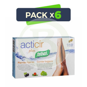 Pack 6x Acticir Plus 40 Cápsulas Santiveri