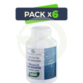 Pack 6x Quanticum Colágeno + Magnesio 180 Comprimidos Santiveri