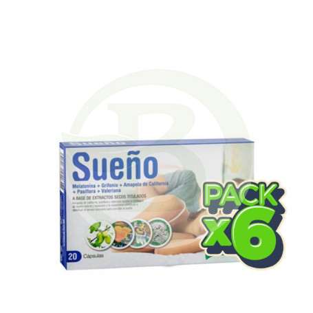 Pack 6x Sueño 20 Cápsulas Santiveri