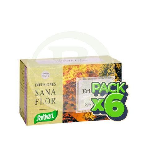 Pack 6x Sanaflor Erbahepat 20 Filtros Santiveri