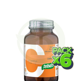 Pack 6x Vitamina Complex C 1.000Mg. 50 Comprimidos Santiveri