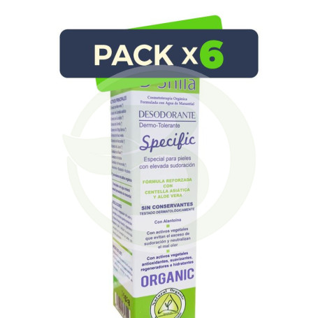 Pack 6x Crema Desodorante Specific 50Ml. Shila