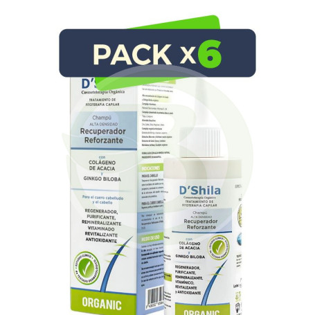Pack 6x Champú Recuperador Reforzante 125Ml. Shila
