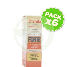 Pack 6x Champú Alta Densidad Forte 125Ml. Shila