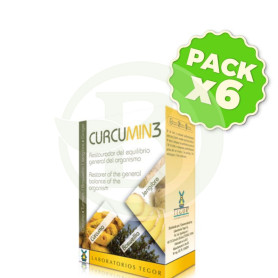 Pack 6x Curcumin3 30 Comprimidos Tegor