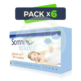 Pack 6x Somnirelax 40 Cápsulas Tegor