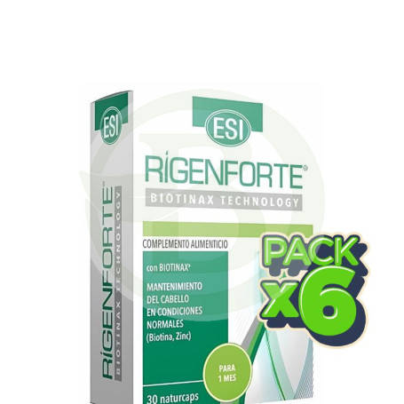 Pack 6x Rigenforte Caída del Cabello 30 Cápsulas ESI