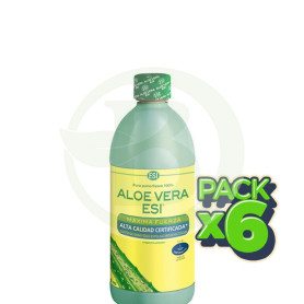 Pack 6x Aloe Vera Zumo Puro 500Ml. ESI - Trepat Diet