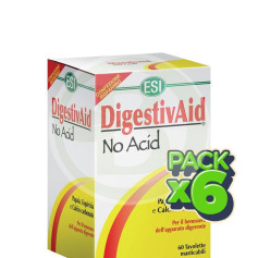 Pack 6x Digestivaid No Acid 60 Comprimidos ESI - Trepat Diet