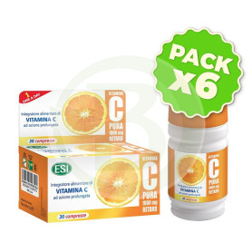 Pack 6x Vitamina C Pura Retard 1000Mg. ESI